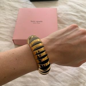 kate spade Gold, Black, White Chunky Bracelet